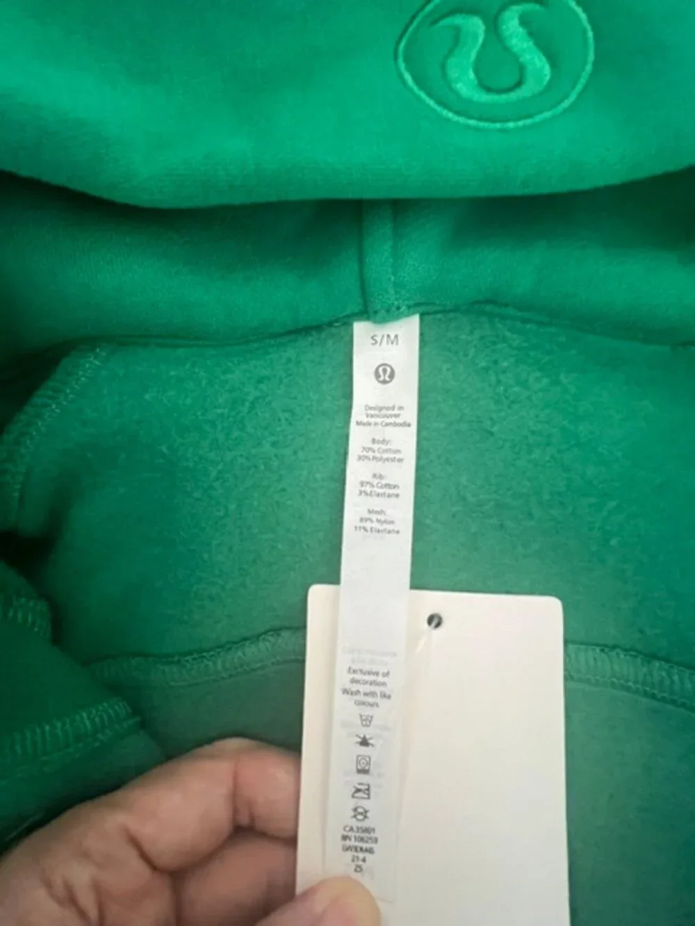 Lululemon Scuba Oversized Half Zip Hoodie Kelly Green KLLG